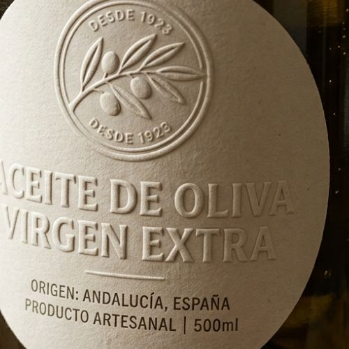 Muestra relieve en seco